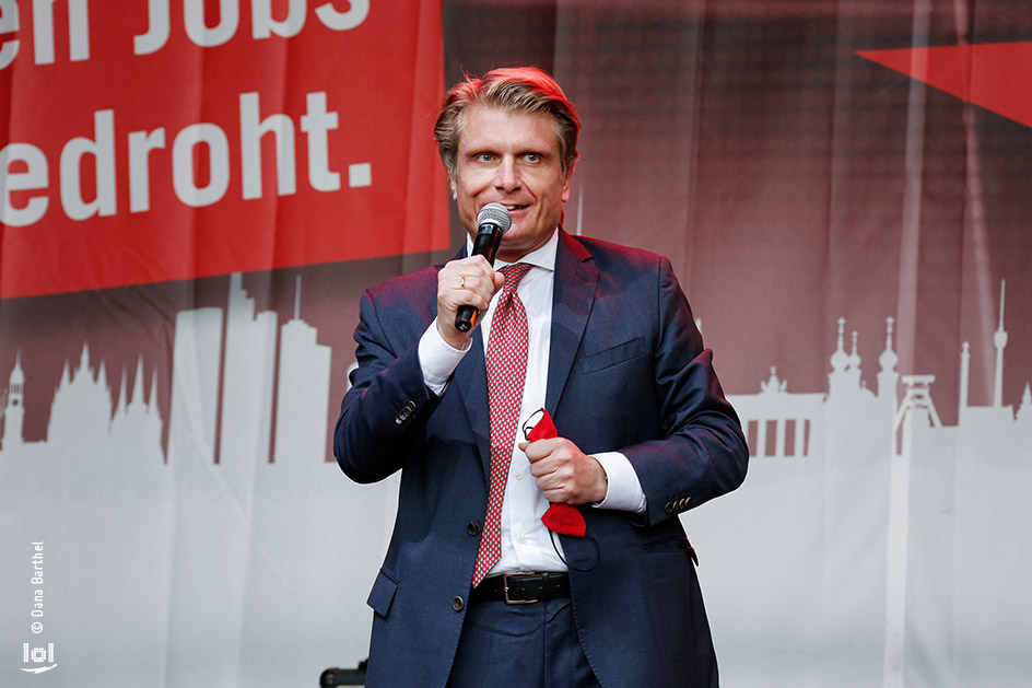 Kundgebung der Veranstaltungsbranche: „ALARMSTUFE ROT“ / Thomas Bareiß, CDU