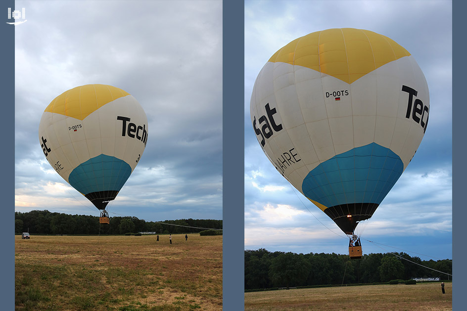radio B2 SchlagerHammer 2019 / Showact: Fahrt mit dem TechniSat Heißluftballon