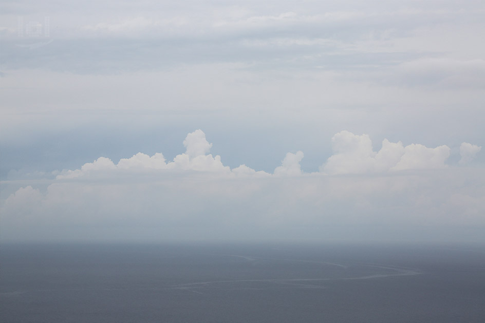 Aussicht vom Cap Formentor auf die Vorboten eines Unwetters