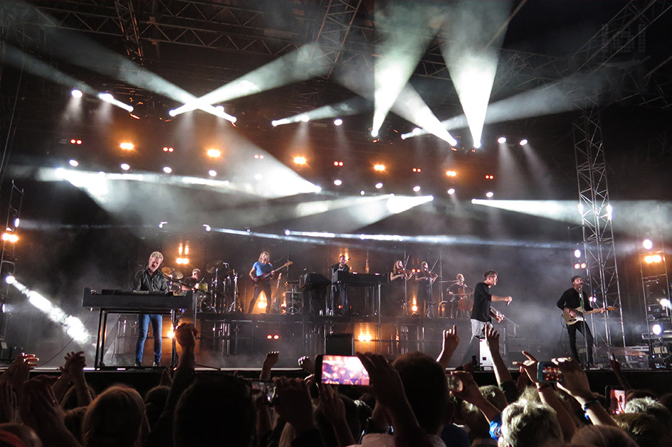 a-ha „Electric Summer 2018“ Tour / Dresden, Fimlnächte am Elbufer