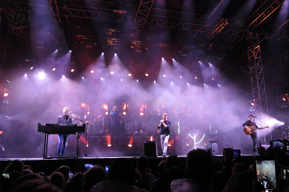 a-ha „Electric Summer 2018“ Tour / Dresden, Fimlnächte am Elbufer