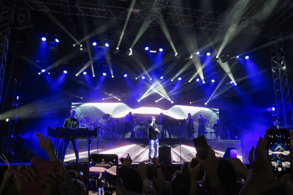 a-ha „Electric Summer 2018“ Tour / Dresden, Fimlnächte am Elbufer