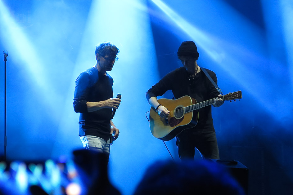 a-ha „Electric Summer 2018“ Tour / Dresden, Fimlnächte am Elbufer