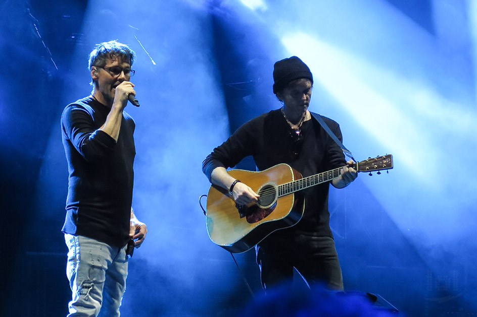 a-ha „Electric Summer 2018“ Tour / Dresden, Fimlnächte am Elbufer