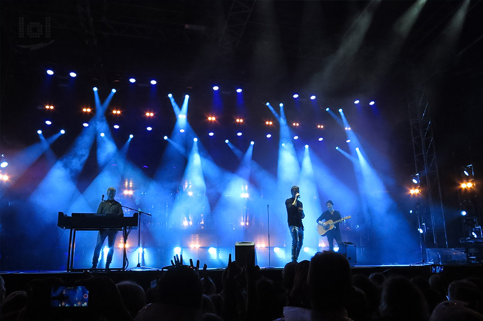a-ha „Electric Summer 2018“ Tour / Dresden, Fimlnächte am Elbufer
