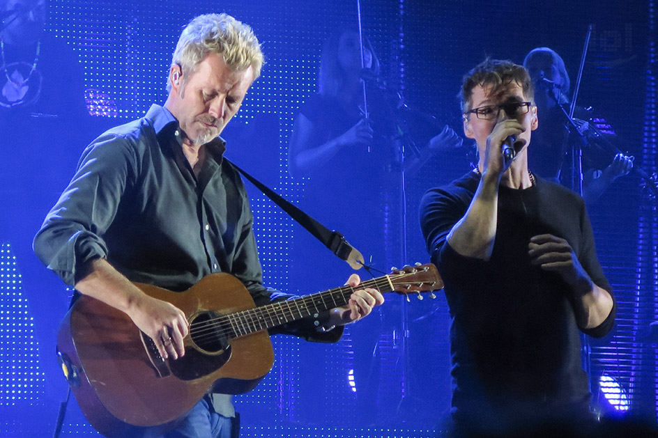 a-ha „Electric Summer 2018“ Tour / Dresden, Fimlnächte am Elbufer