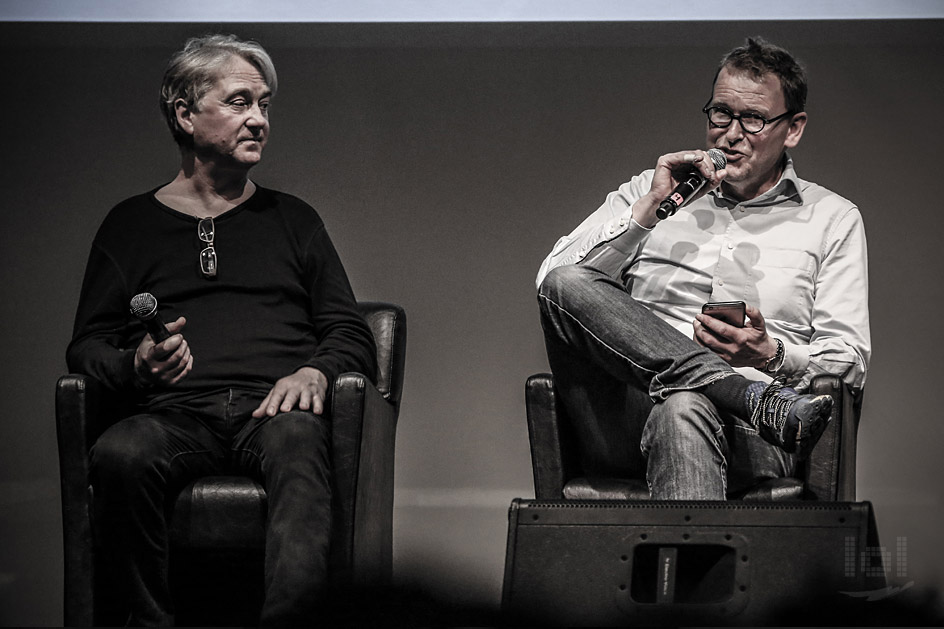 Bridges Musiker Viggo Bondi und Øystein Jevanord auf der a-ha Fan-Convention 2016 in Oslo