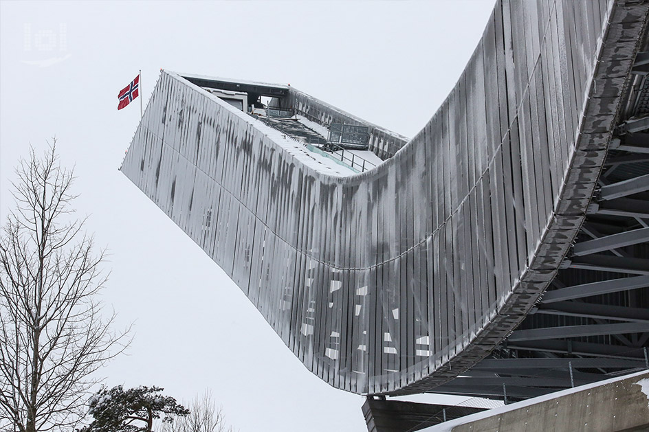 Skisprungschanze am Holmenkollen in Oslo
