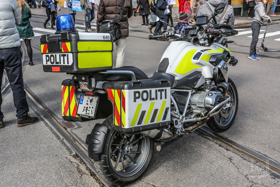 Norwegisches Polizeimotorad