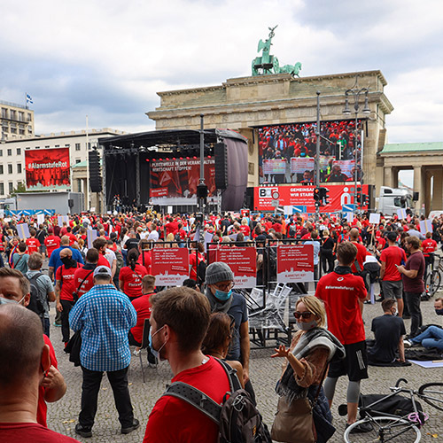 ALARMSTUFE ROT: Demonstration / September 2020, Berlin